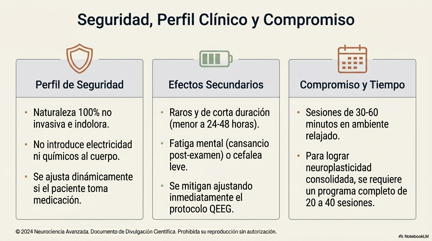 Seguridad, perfil clínico y compromiso del tratamiento de Neurofeedback